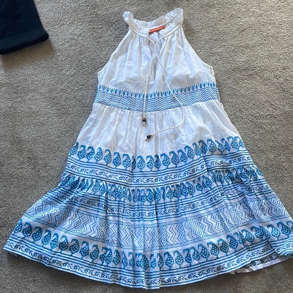 Oliphant Dresses Nwot Oliphant Sleeveless Tiered Tassel Peplum